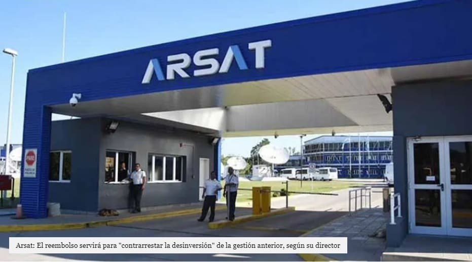 Arsat recupera fondos adeudados por la provisión de servicios // Bae Negocios